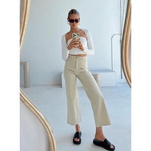 Princess Polly Carter Pants Beige